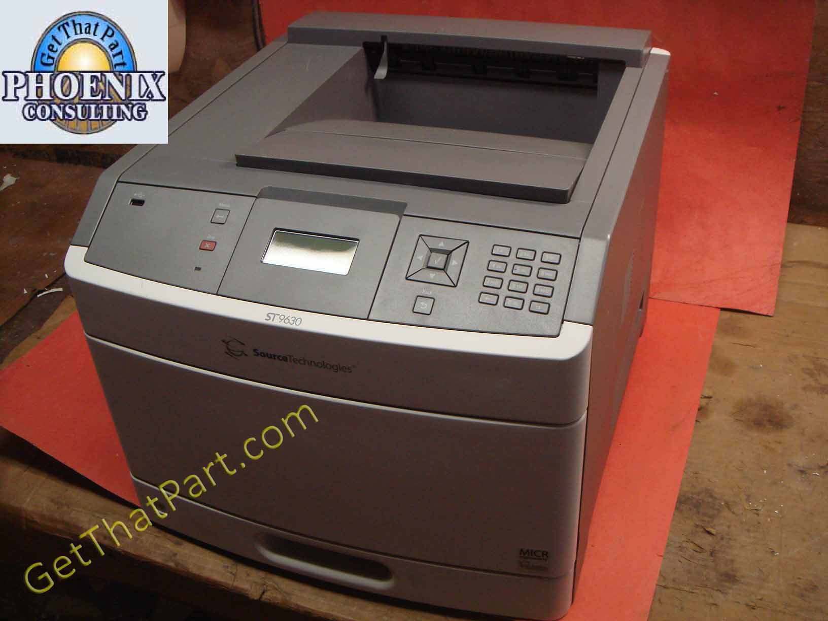 Source STI MICR Security ST9630 ST9630 Lexmark T650n Printer